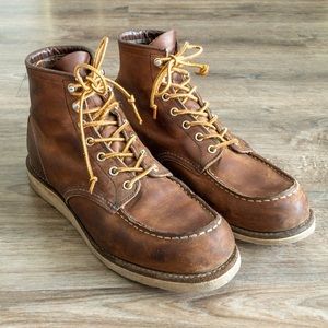 Red Wing Heritage Men’s 8880 6 inch Classic Moc Toe Boot Size 10.5